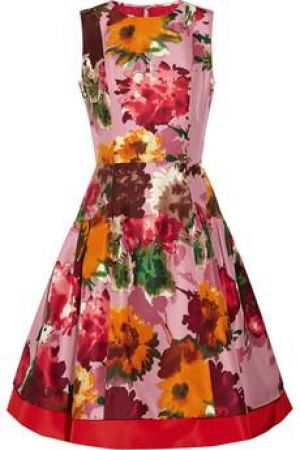 Oscar de la Renta floral-print silk-twill dress.jpg